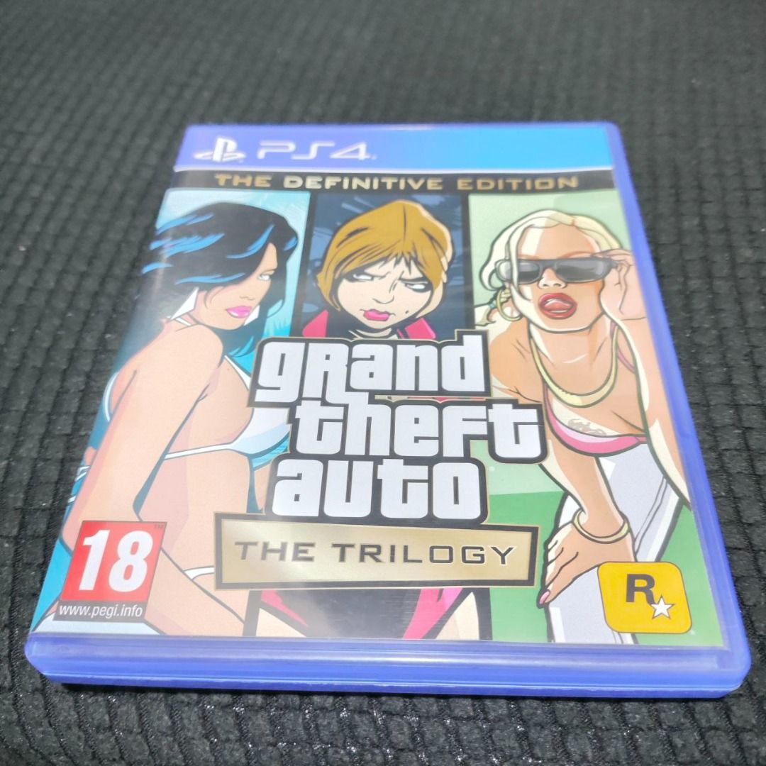 PS4 GTA TRILOGY (Grand Theft Auto) R2 VERSION (Category: PlayStation) located in Pililla. Submitted by kooori (Listing ID 1371582125, Image 1). Description: PS4 GTA TRILOGY (Grand Theft Auto) R2 VERSION Open for checking and testing thru video call, or pick up sa address ko. Loc. Baras, Tanay, Antipolo, Taytay. If meet up po sa malayo, add for transport fee. .