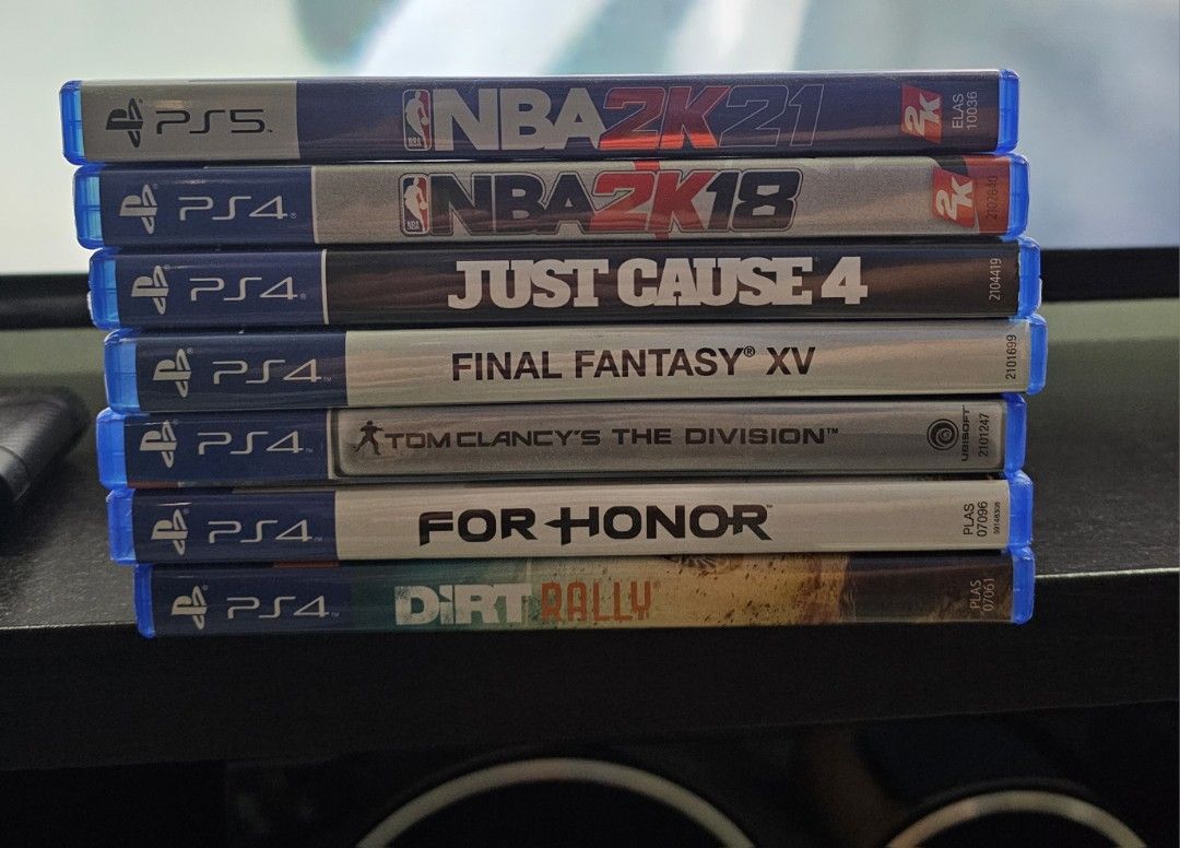 Ps5 and ps4 games (Category: PlayStation) located in Quezon City. Submitted by profjaycollectibles (Listing ID 1371587281, Image 1). Description: PS4 and PS4 games Games 400 each, get 3 for 1,000; get all for 2000 NBA 2k21 PS5 R3 PS4 Games: NBA 2k18 Final Fantasy XV R1 Tom Clancy's the Division 1 For Honor Just Cause 4 Dirt Rally First to pay gets the item. NO DIBS. May tawad pa ba? Wala na. Trades? For sale lang..