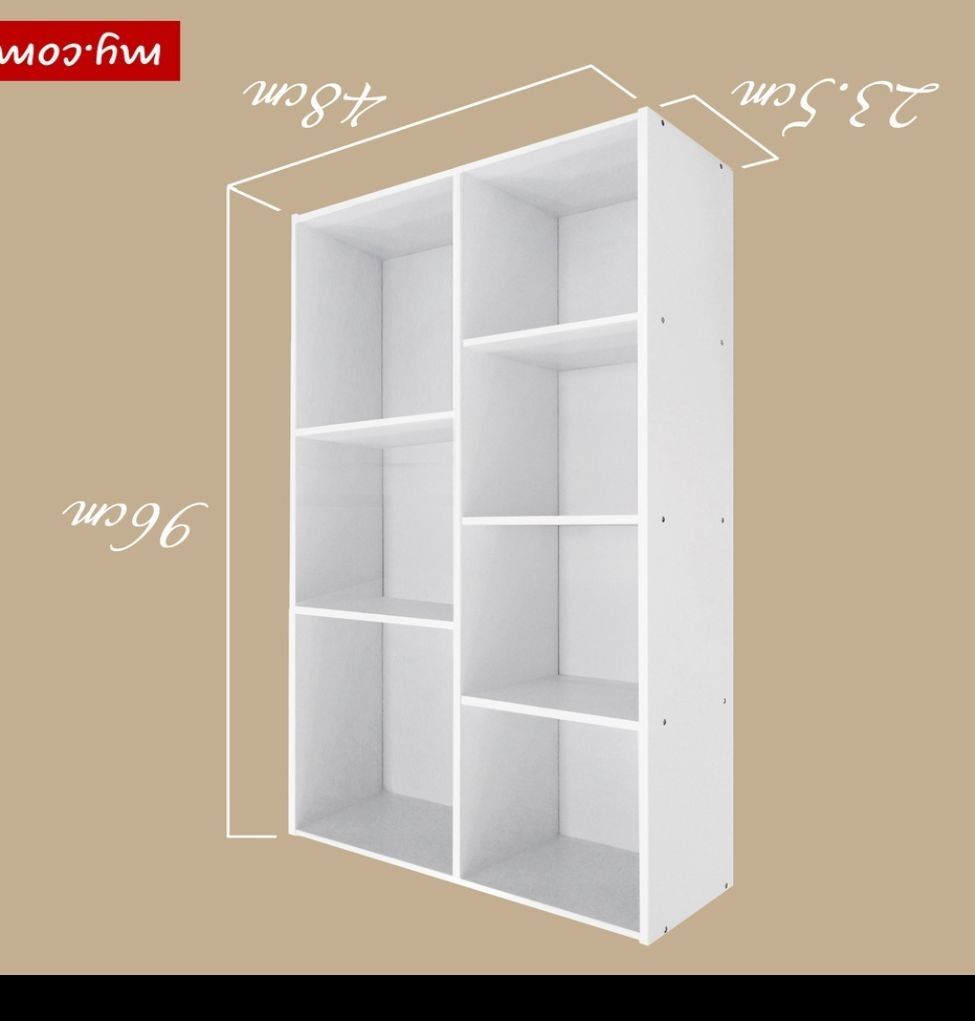 Racks (Category: Announcements) located in Johor Bahru. Submitted by akmaltvettrader (Listing ID 1371667754, Image 3). Description: Rak buku 7 tier -Multipurpose Rack -Book Shelf,RAK BUKU -Cabinet Book -Made in Malaysia -Colour white/ oat Dimension w481 x L235 x H960 013_58_23_560-.