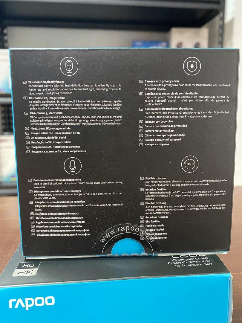 Rapoo C280 2K 1440p HD USB Webcam (Category: Webcams) located in Pasig City. Submitted by mahara1624 (Listing ID 1371720047, Image 2). Description: Rapoo C280 2K 1440p HD USB Webcam Brand New and Original Items 🏍️ Same Day Delivery - Lalamove delivery within Metro Manila - For walk-ins: Always PM first for item availability - We are also open for night time deliveries 🧰 Warranty: - 7 days store warranty for factory defects - 1 Year warranty ass