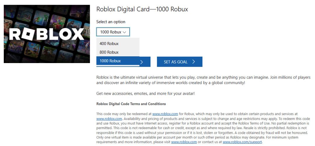 Robux Digital Card Gift Certificate for Sale, Video Gaming, Gaming ...