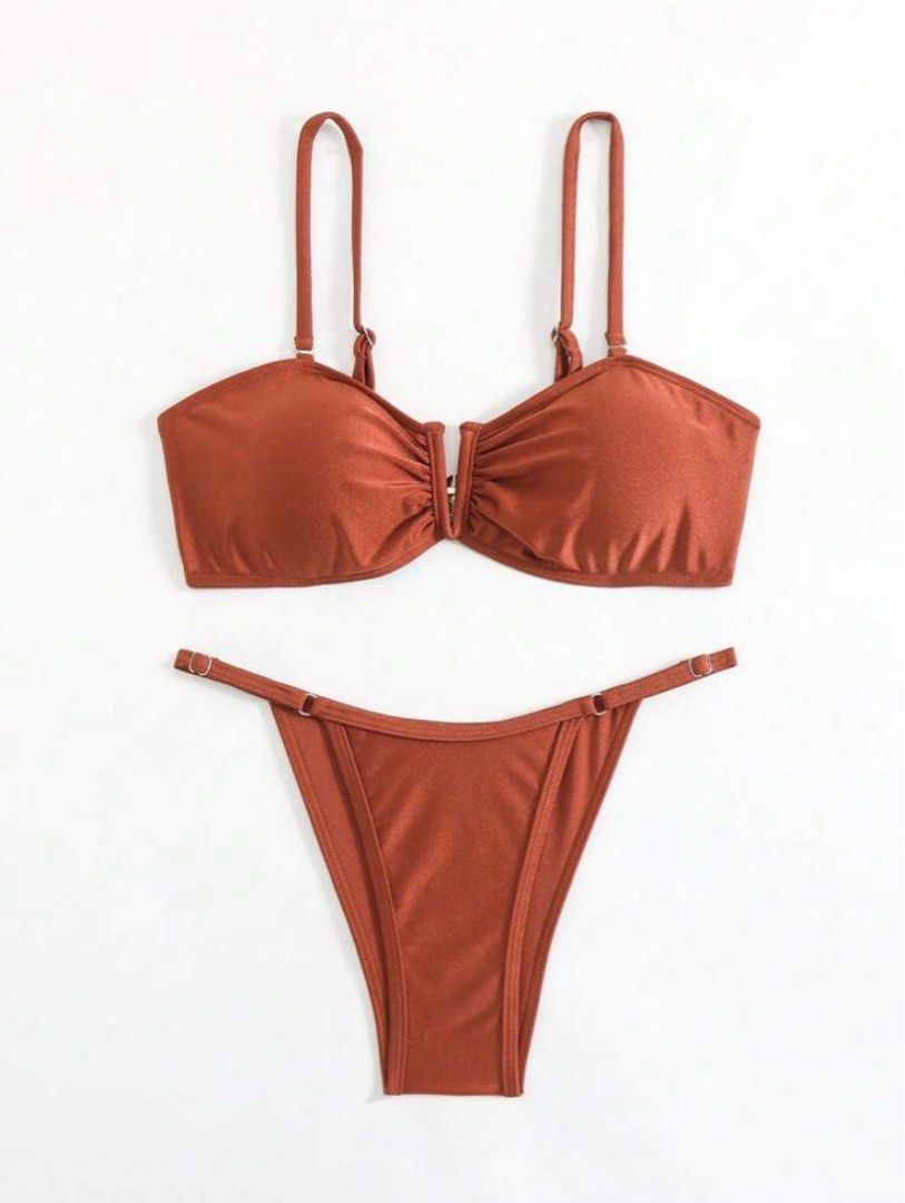 Rust Swimsuit (Category: Bikinis & Swimsuits) located in Marikina City. Submitted by ynaaast (Listing ID 1371658589, Image 1). Description: Shein Rust Swimsuit bikini Color: Rust Size: Medium Just tried but never used. RFS: not my style .