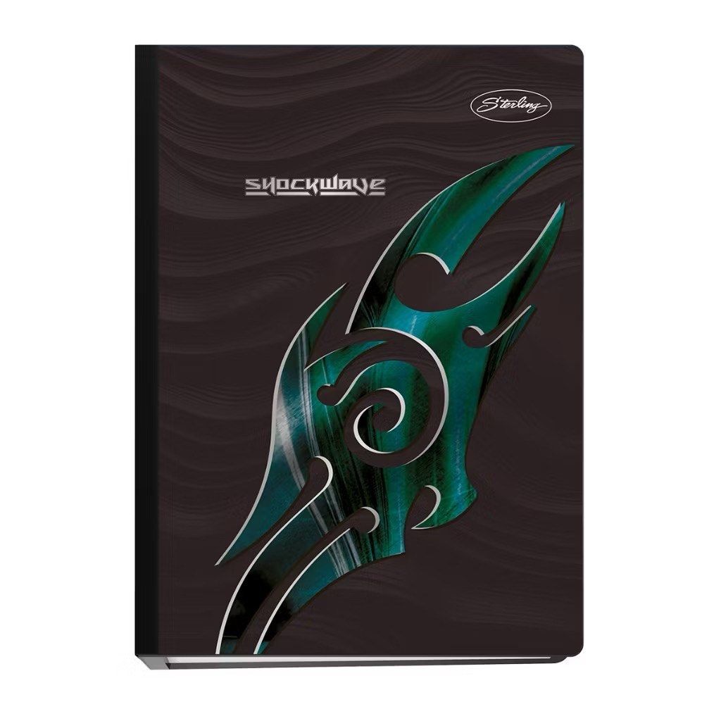 Sterling Shockwave Clip Binder Notebook (Category: Stationery & School Supplies) located in Marikina City. Submitted by mikashisells (Listing ID 1371648188, Image 2). Description: ● Brand New ● 144 leaves ● 6” x 8 1/2” (15.24cm x 21.59cm) ● Available in 2 designs ● Manufactured by Sterling Paper Product Ent., Inc..
