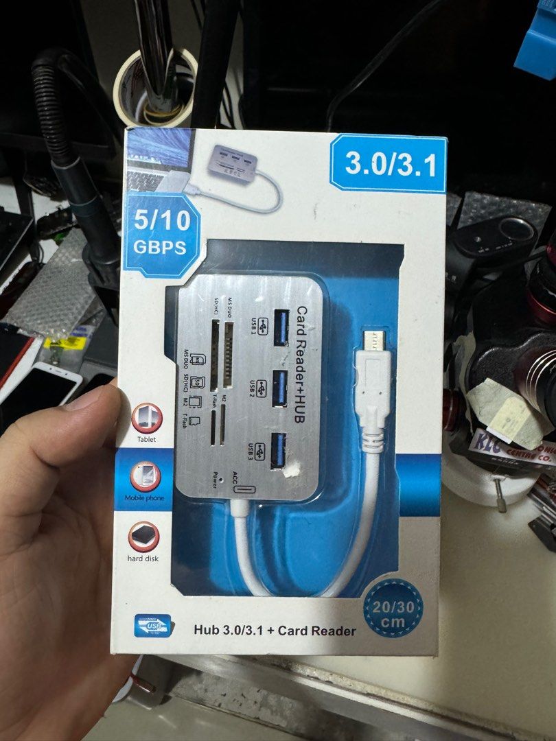 Type C Card Reader + HUB (Category: Cables & Adaptors) located in Makati City. Submitted by jc.cuerdo (Listing ID 1371715650, Image 1). Description: .