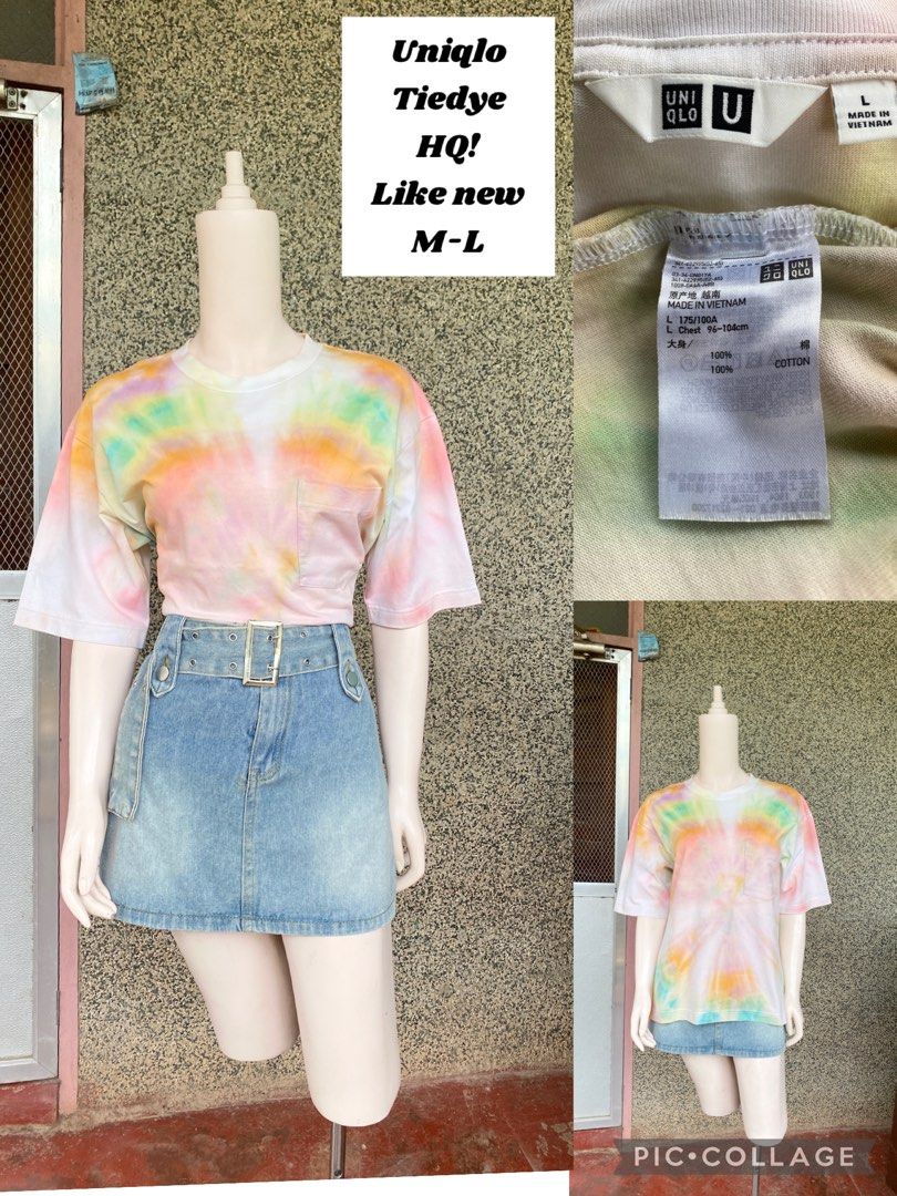 Uniqlo Tie Dye Pocket Tee (Category: Shirts) located in Samal. Submitted by regbos26 (Listing ID 1371632646, Image 1). Description: UNIQLO Super HQ! Like new Ready to wear na M-L.