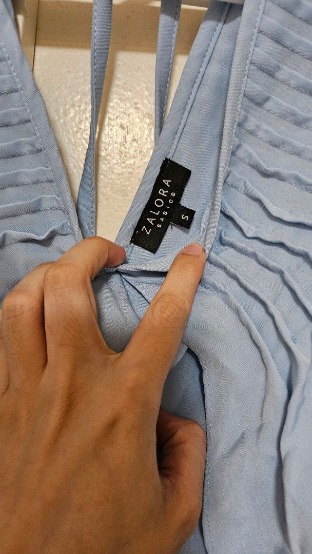 Zalora top dress small (Category: Dresses) located in Quezon City. Submitted by mommadeclutterph (Listing ID 1371620425, Image 2). Description: 100 each wrinkled due to storage. barely used..