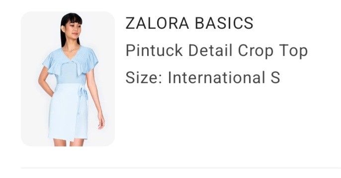 Zalora top dress small (Category: Dresses) located in Quezon City. Submitted by mommadeclutterph (Listing ID 1371620425, Image 1). Description: 100 each wrinkled due to storage. barely used..