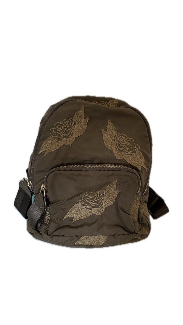 ZARA backpack small tas ransel kecil, Fesyen Wanita, Tas Dompet