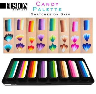 Fusion 纖細筆觸糖果臉部彩繪調色盤 兒童彩繪 64213241526657110