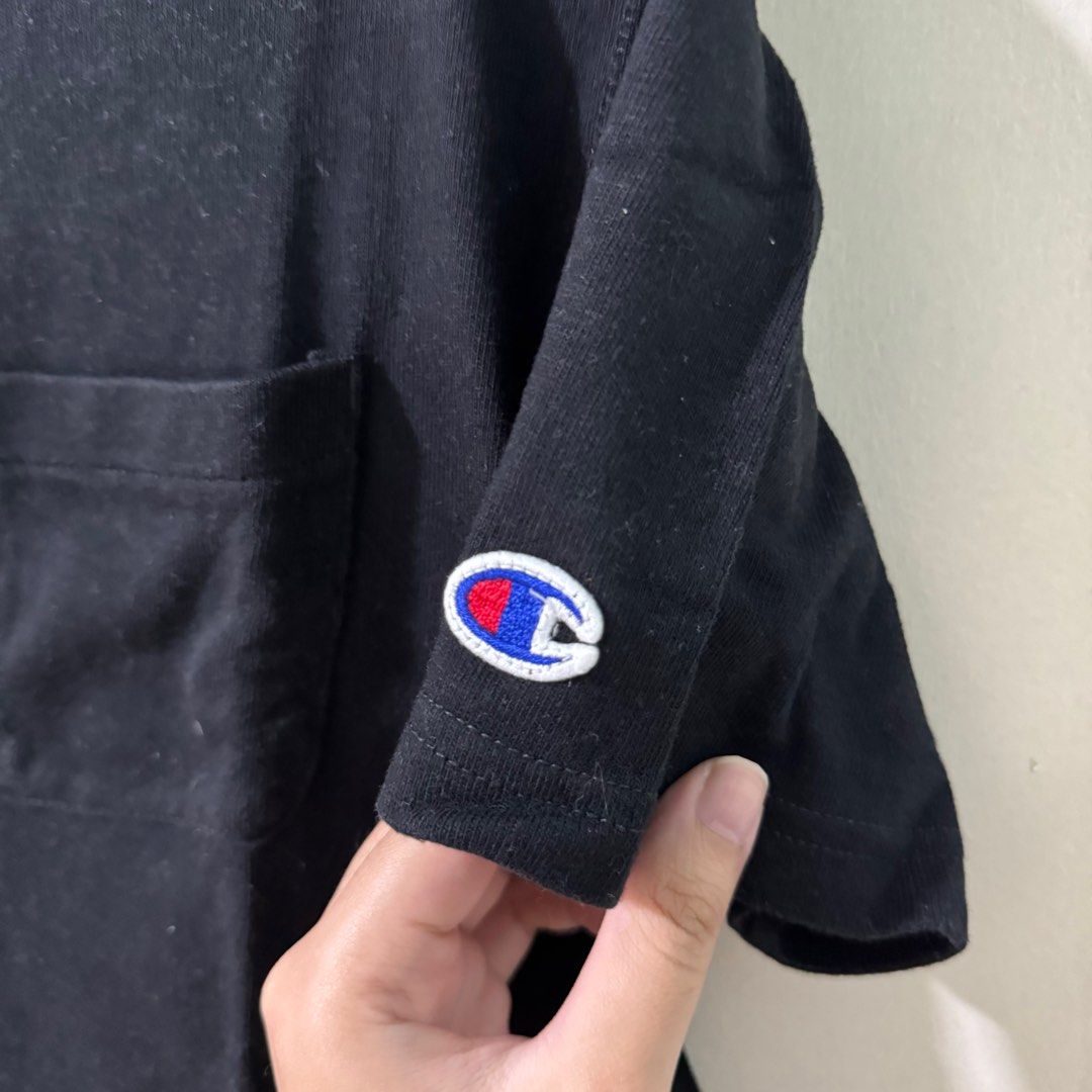 authentic champion black cotton shirt top (Category: Tshirts & Polo Shirts ) located in Pasay City. Submitted by ultzen (Listing ID 1371814819, Image 3). Description: champion black shirt authentic, one of my fave pieces before bc it’s so soft and fits well. no flaws or anything :) rfs: decluttering no lowballing pls! maya / bpi / gcash ggx / j&t / lbc / sdd.