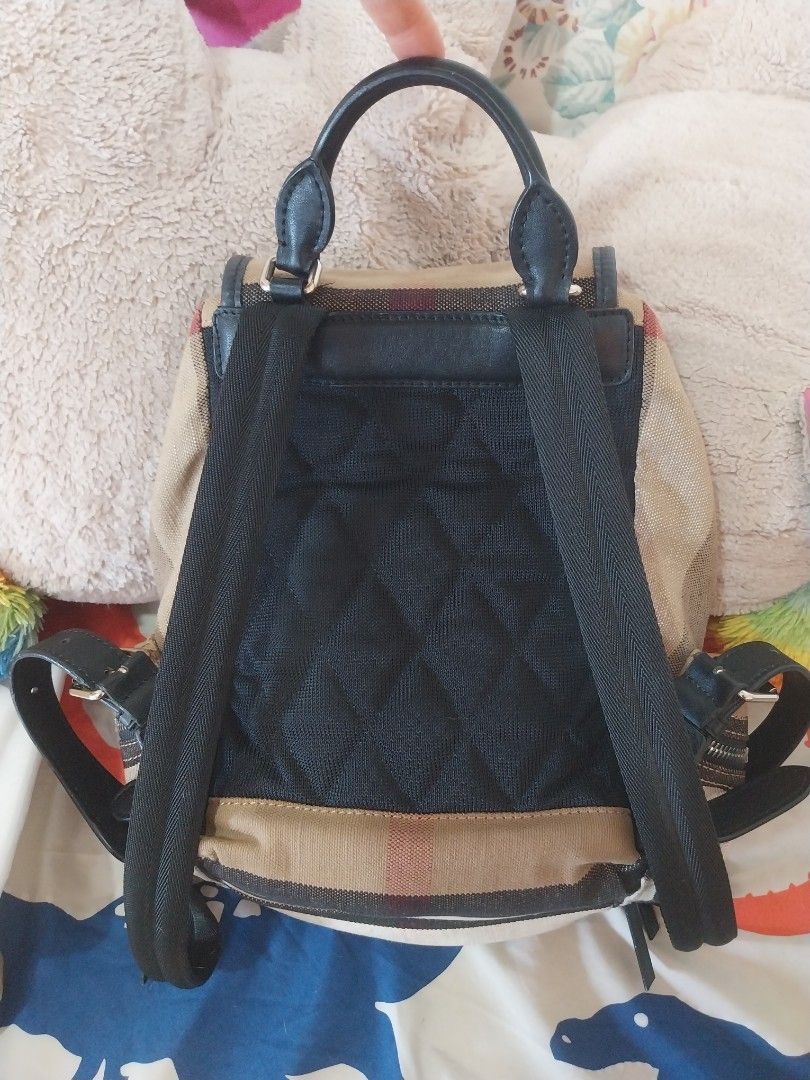 BB Cotton Canvass Leather Backpack (Category: Backpacks) located in Quezon City. Submitted by jonvee2000 (Listing ID 1371774694, Image 2). Description: My Preloved bag sign of usage as seen at string small in size.