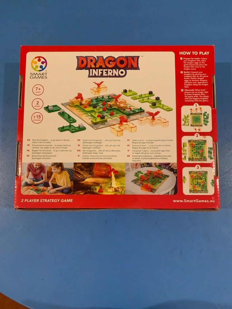 Dragon Inferno Broad Game (Category: Board Games & Puzzles) located in Manila. Submitted by monkeybananas (Listing ID 1371806417, Image 2). Description: - sealed authentic - no damages - published by smartgames - 📍location, San Juan City - 🚛 delivery service grab and lalamove.