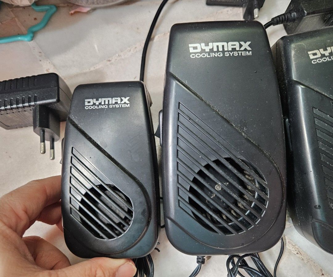 Dymax W5 and W8 Fans (Category: Homes & Other Pet Accessories) located in Singapore. Submitted by timlow84 (Listing ID 1371775905, Image 1). Description: Dymax W5 (Small): 1 unit at $5/piece Dymax W8 (Large) : 5 units at $10/piece.