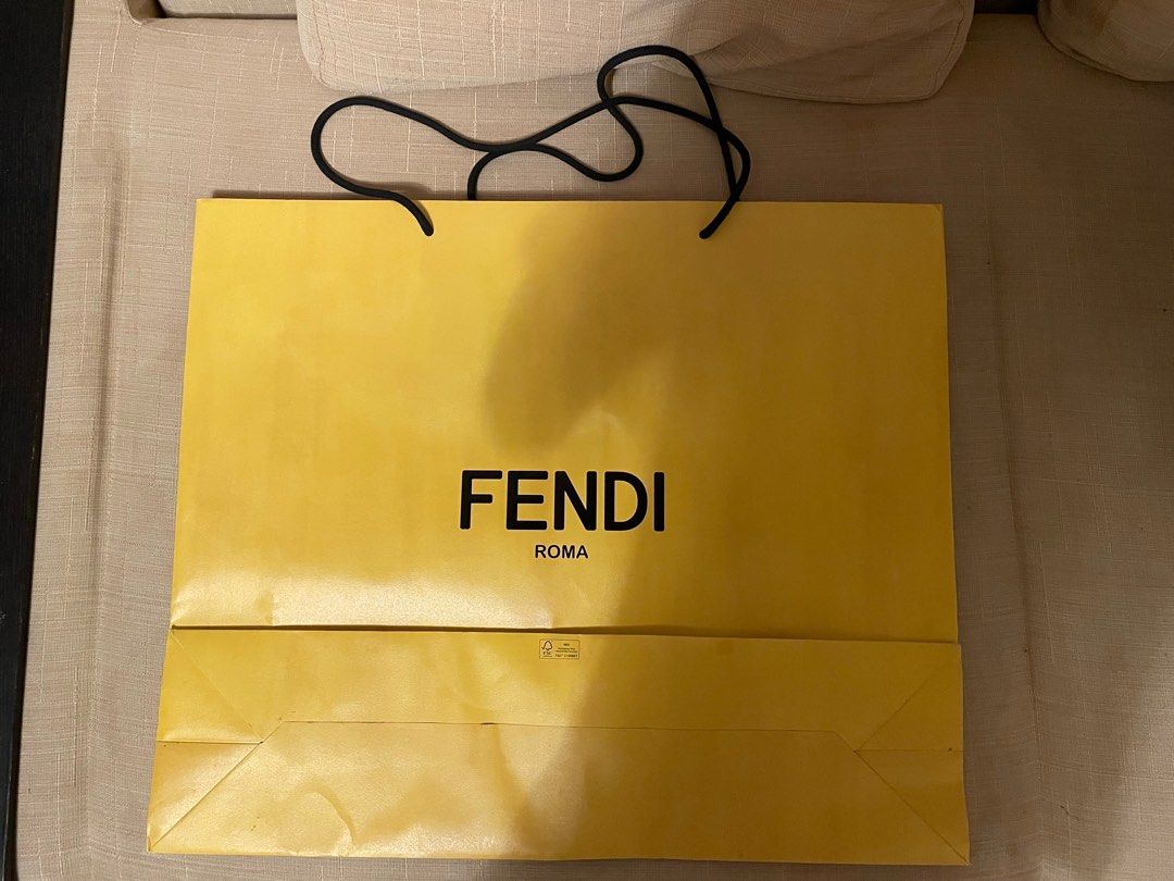 Fendi paperbag (Category: Luxury Bags & Wallets) located in Cebu City. Submitted by kiki_closet168 (Listing ID 1371799447, Image 1). Description: Size 22in x 18in x 5.5in.