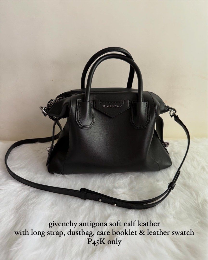 Givenchy Antigona Soft Calf (Category: Luxury Bags & Wallets) located in Manila. Submitted by tonieesto34469 (Listing ID 1371758782, Image 1). Description: With adjustable & detachable long strap, orig. dustbag & cards Great size for petite.