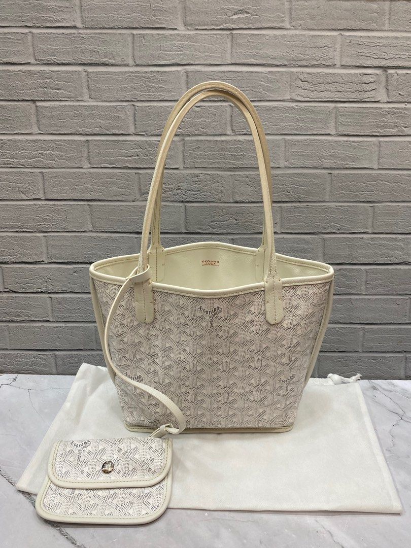 Anjou Tote Goyard Tote Bag 2020 Goyard Anjou Mini White 2020 Size