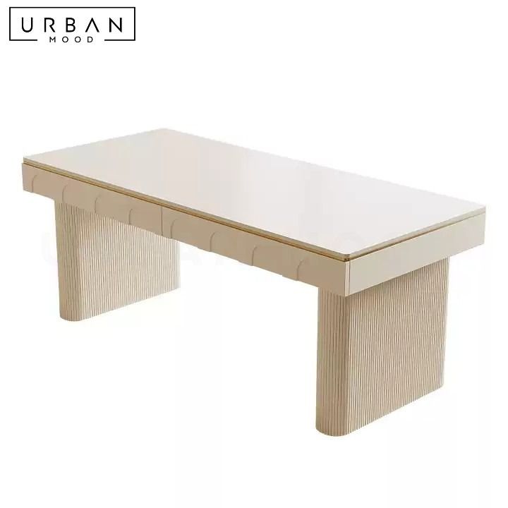 GOZI Modern Sintered Stone Study Table, Furniture & Home Living ...