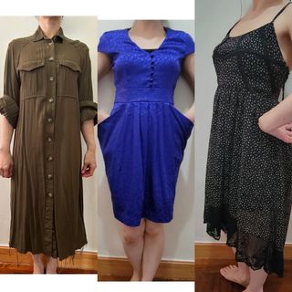 H &M 綠色恤衫連身裙 英國 atmosphere 紫色連身裙 Forever  21 吊帶碎花黑色連身裙64244796006402110