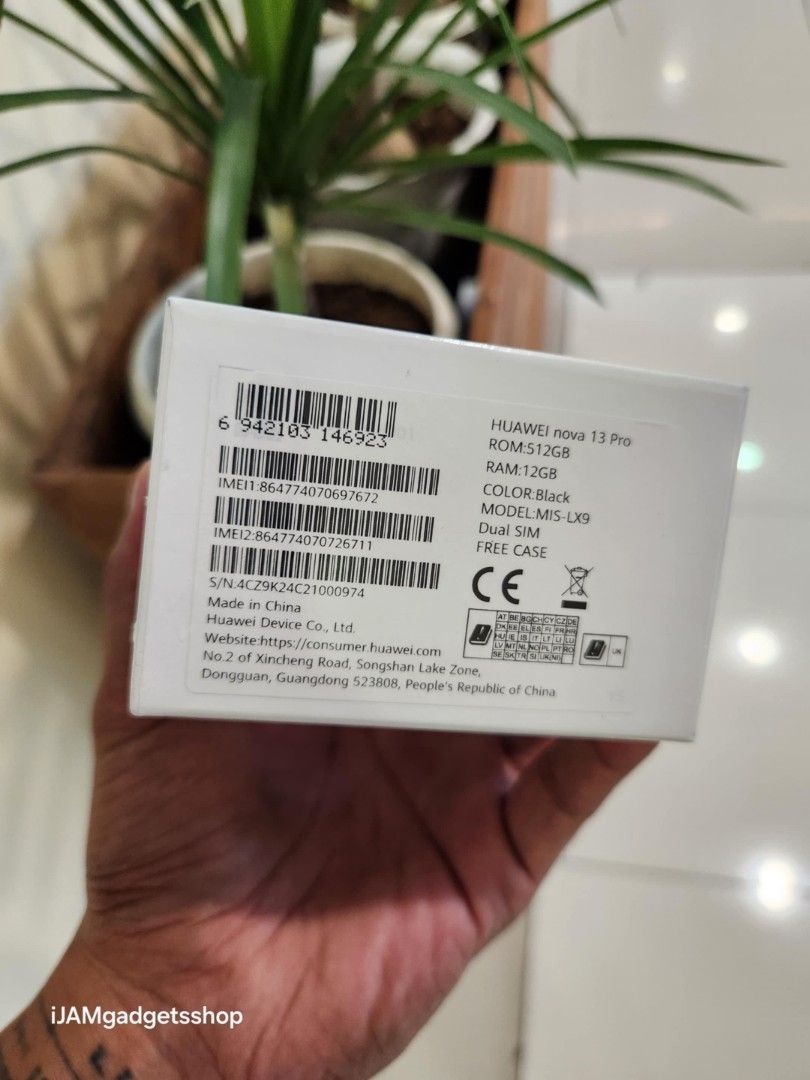 Huawei nova 13pro (Category: Huawei) located in Pasig City. Submitted by ijamgadgets (Listing ID 1371818480, Image 2). Description: huawei nova 13pro brandnew sealed 12/512gb 1yr warranty 📌we do cod in metro manila and near provinces just add sf only 📌can visit in my store at greenhills shopping center 📌we do LBC transaction 📌we accept credit card in store 📌Accept ggives and spaylater 📌for fast transaction make acall 09291593032/09297180543