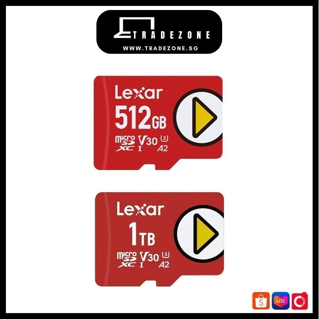 Lexar PLAY 1TB microSDXC UHS-I-Card, Up To 160MB/s Read, Class 10 Micro SD Card632222808610581129