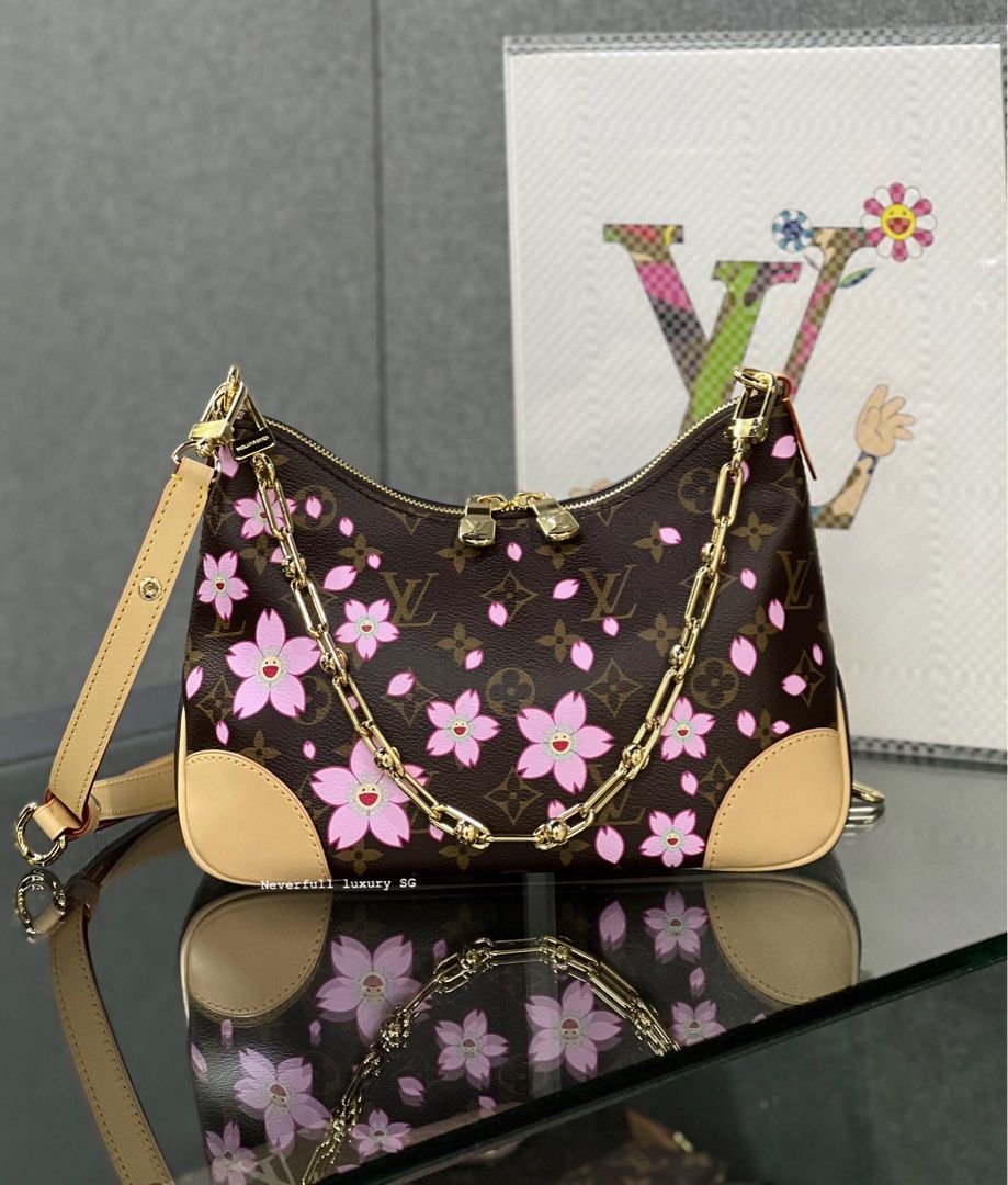 Louis Vuitton x Takashi Murakami Boulogne PM Monogram Cherry Blossom (Category: Bags & Wallets) located in Singapore. Submitted by neverfull_luxury_sg (Listing ID 1371772217, Image 1). Description: ✨ℕ𝕖𝕨 𝔸𝕣𝕣𝕚𝕧𝕒𝕝𝕤✨ 🌸𝐒𝐮𝐩𝐞𝐫𝐛 𝐫𝐚𝐫𝐞 𝐟𝐢𝐧𝐝/ 𝐇𝐢𝐠𝐡𝐥𝐲 𝐜𝐨𝐯𝐞𝐭𝐞𝐝🌸 ✰Limited Edition x TM Boulogne PM Monogram Cherry Blossom✰ $𝟒𝟑𝟖𝟎 𝐒𝐆𝐃 or $𝟑𝟓𝟔𝟎 𝐔𝐒𝐃 + shipping (accept visa/master/credit cards additional 3%) * Dimens