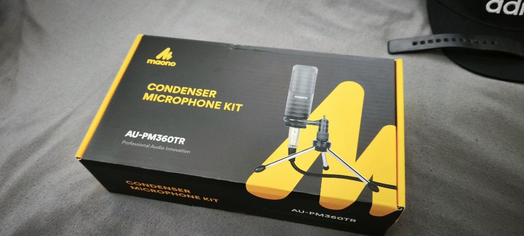 Maono - Condenser microphone (Category: Microphones) located in Manila. Submitted by diome77777417 (Listing ID 1371811204, Image 2). Description: was only used for Zoom Meetings during a month-long gig. - price (negotiable -great quality and cool for podcast, virtual hosting and livestreaming.
