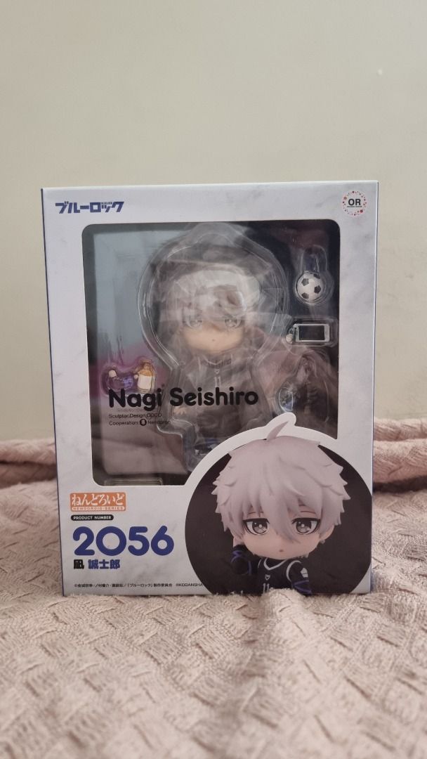 MISB Blue Lock Nagi Seishiro Nendoroid (Category: Designer & Blind Box Toys) located in Manila. Submitted by eliotscollection (Listing ID 1371779490, Image 1). Description: MISB; in excellent condition Authentic GSC Nendoroid Additional P50.00 for box protector RFS: Downsizing collection; decluttering Feel free to send a DM for enquiries! Price is still negotiable..