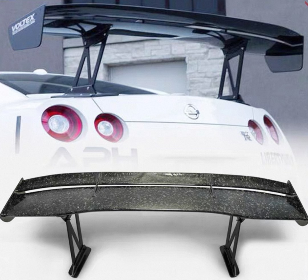 R35 Gt R Voltex Rear NISSAN R35 GTR Voltex Type 5 Style 1600MM-1700MM Genuine Carbon Fiber ...