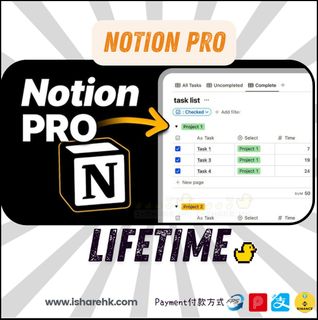 Notion Personal Plus Lifetime Subscription, Can Integrate with Spotify/Office/Word/Excel etc. AI ChatGPT64184249075714110