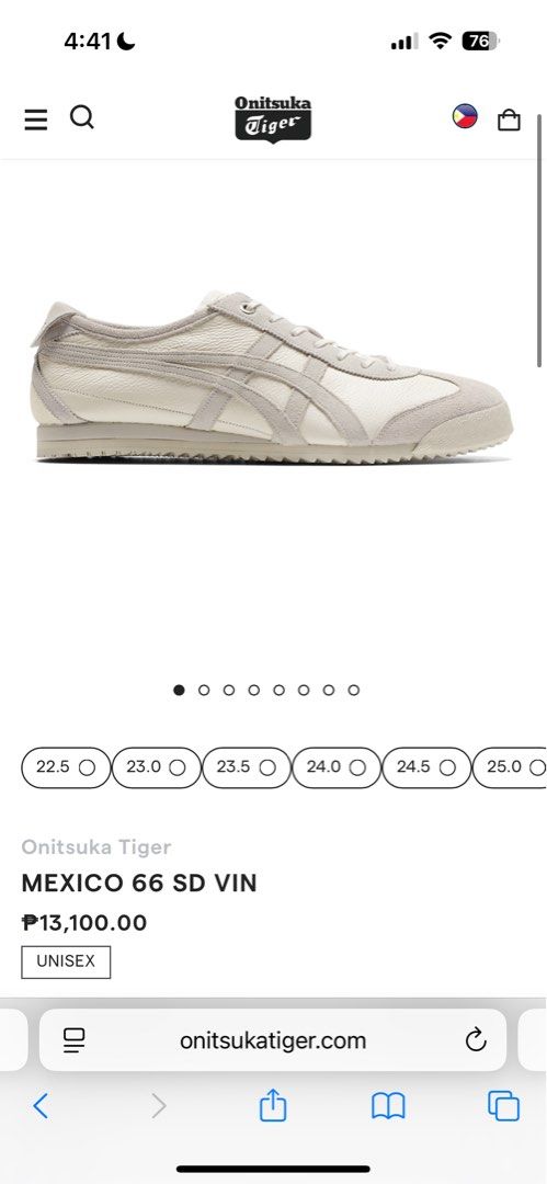Onitsuka Tiger MEXICO 66 SD VIN (Category: Sneakers) located in Manila. Submitted by jaydeclutter (Listing ID 1371808003, Image 1). Description: Used Once Original from Hong Kong Size 25.5.