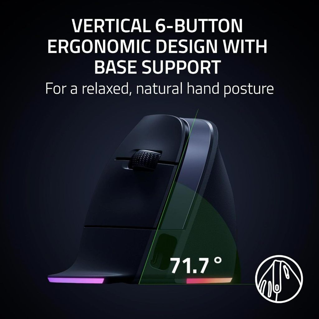 Razer Pro Click V2 Vertical (Category: Mouse & Mousepads) located in Singapore. Submitted by endlesspassion (Listing ID 1371796554, Image 2). Description: VISIT OUR EXPERIENCE CENTRE AT: 240 Macpherson Road Pines Industrial Building #04-01 S348574 Mainline: 91297079 Secondary: 83286692 Prices advertised subject to changes, do chat with us for the latest promotion price GUARANTEED 100% AUTHENTIC PRODUCTS FOR ALL OUR LISTING WARRANTY COVERED BY LOC