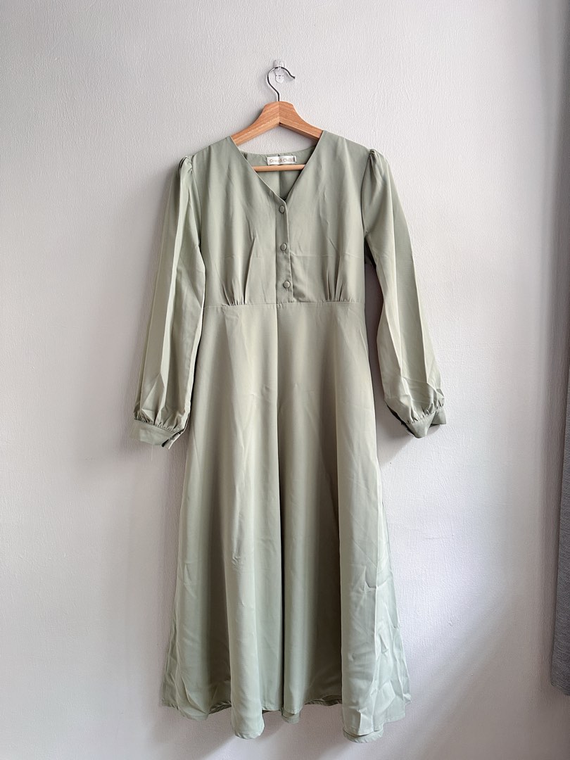 Sandie Green Midi Dress