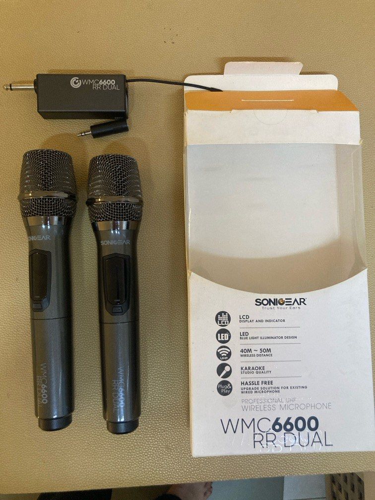 最高の品質 Sonicgear Wireless Audio dual, WMC6600 Mic Karaoke 模型製作用品