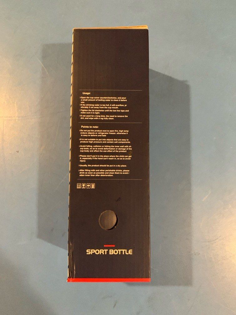Sport Water Bottle (Category: Water Bottles & Tumblers) located in Manila. Submitted by monkeybananas (Listing ID 1371805433, Image 1). Description: - sealed authentic - no damages - Color Black And Red - 📍location, San Juan City - 🚛 delivery service grab and lalamove.