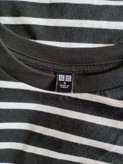 圓領短袖黑白横間T shirt64236714155777110