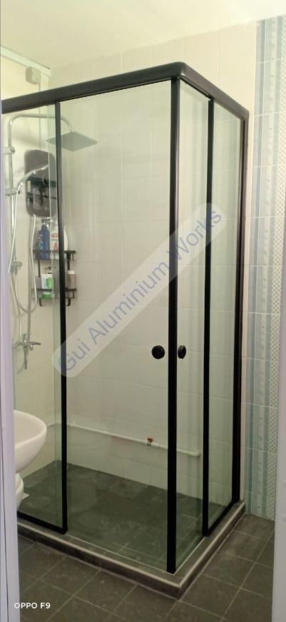 Toilet Glass / Shower screen / Tempered glass door/ Aluminium Glass or Acrylic door for Kitchen, Toilet, Study Room62863076354051115