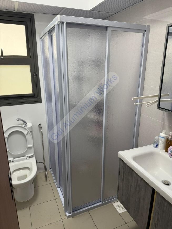 Toilet Glass / Shower screen / Tempered glass door/ Aluminium Glass or Acrylic door for Kitchen, Toilet, Study Room62863076354051111