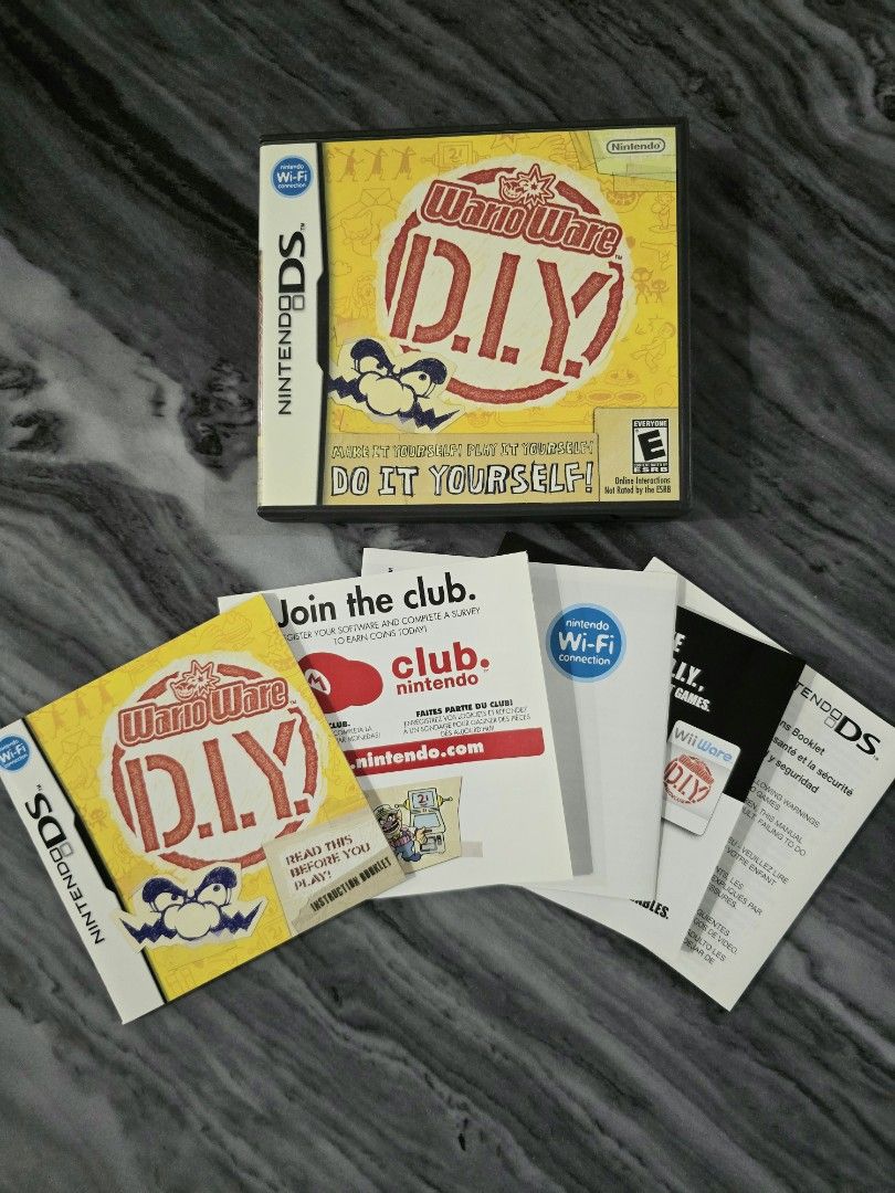 Warioware D.I.Y (Complete) Authentic for Nintendo DS 3DS (Category: Nintendo) located in Mandaluyong City. Submitted by chan.ningtatum (Listing ID 1371805478, Image 2). Description: For sale! Warioware D.I.Y Complete with Game, Case & Manual Good Working Condition. Authentic / Original Game Cartridge Checkouts via Shope e and Laz ada Available Shipping: Lalamove, Grab Meet ups: Mandaluyong and San Juan City.