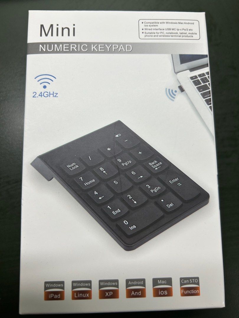 Wireless Numeric Keypad (Category: Computer Keyboard) located in Singapore. Submitted by milkcheesechocolate (Listing ID 1371879710, Image 1). Description: .