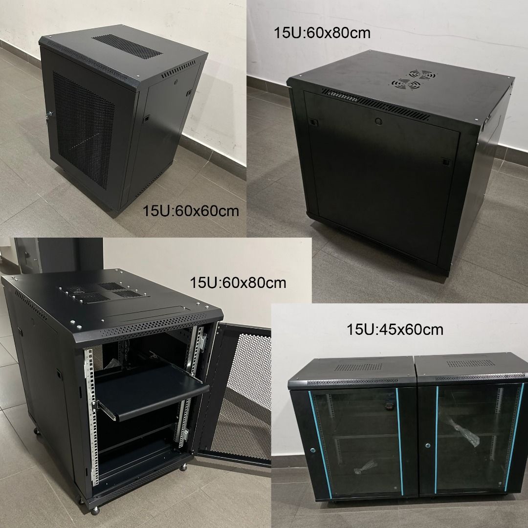 15U Server rack speedsmount IT network cabinet CCTV data storage ...