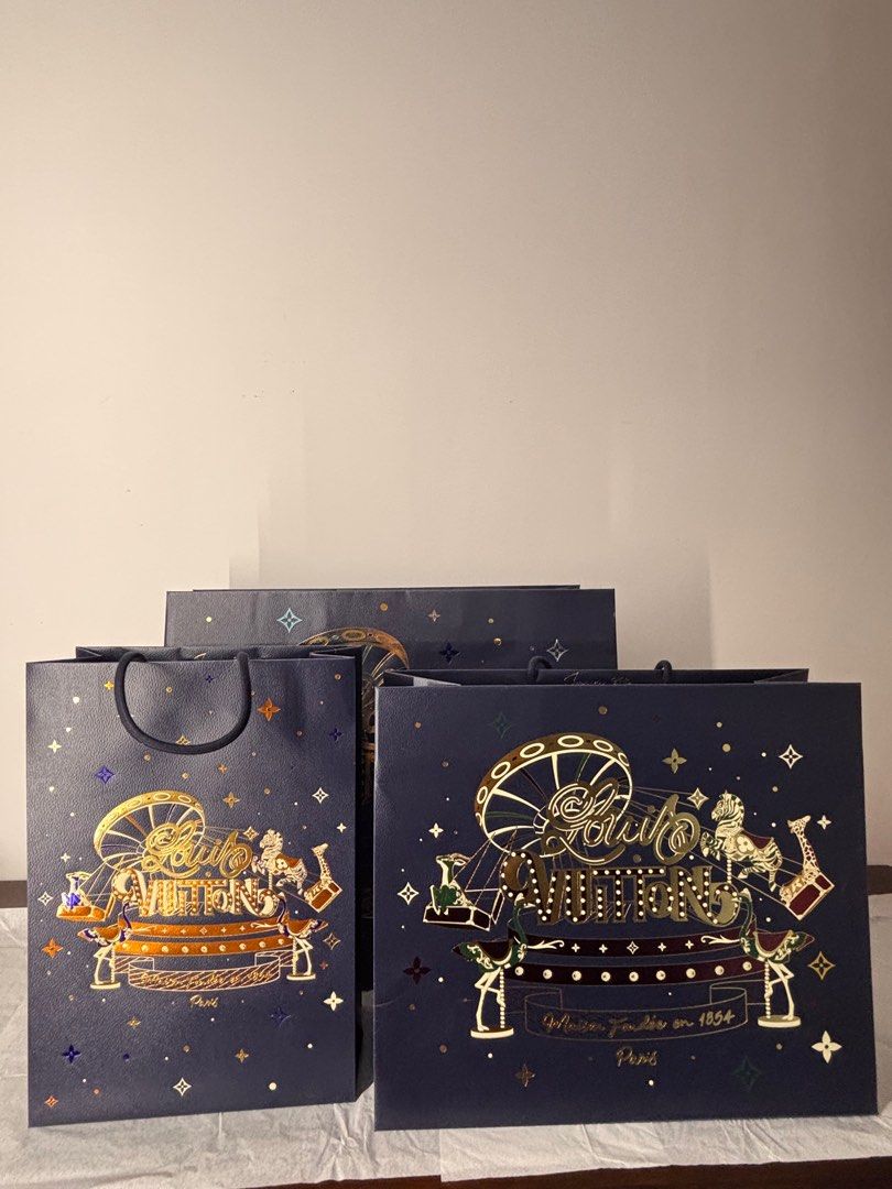 2025 LV paper bags (Category: Luxury Bags & Wallets) located in Subic. Submitted by parisianboxes (Listing ID 1367023418, Image 2). Description: Medium 500 Large 600 XL 700 Limited stocks only! Size: (LxWxH) Medium: 25x10x36 Large: 40x16x34 XL: 49x23x41 Pls read all: All items are original and authentic from Paris, France.🇫🇷🇫🇷🇫🇷 Check out our reviews for more info. You can also DM me on IG: parisianboxes Last prices posted. Prices are based