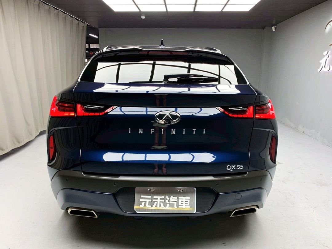 由 gg766456446694 (刊登 ID 1366965042，圖片 2) 提交，位於 新北市 (New Taipei) 的 22年出廠 Infiniti QX55 2.0t風尚款 汽油 (類別：汽車出售)，說明：正2022年出廠 Infiniti QX55 2.0t風尚款 汽油 金屬藍 渦輪增壓/直列四缸/四輪驅動，新日系豪華跑旅，俐落跑格線條/霸氣新穎外型 ACC定速跟車 環景影像 HUD抬頭顯示器 實跑5萬公里保證 新車保固3年或10萬公里 新車官方建議售價223萬 📣就賣「129.8萬」 ⚡全台線上預約到府賞車/視訊賞車 「全館全車系不限年份里程贈188天保固+開立足額發票」 📞服務專線:0989-323-571 紘瑋經理(Line同電話) #元禾汽車 #元禾國際 #二手車 #中古車 #新北市 #新北市二手車 #新北市中古車 #樹林 #樹林二手車 #樹林中古車 #全額貸款 #超額貸款 #實車實價 #元禾汽車 #中古車實價登錄 #免頭期 #低利率 #非自售 #2手車 #中