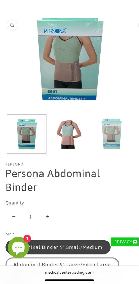 Abdominal Binder (Category: Medical Supplies & Tools) located in Pasig City. Submitted by mermaidisland (Listing ID 1367016511, Image 1). Description: .