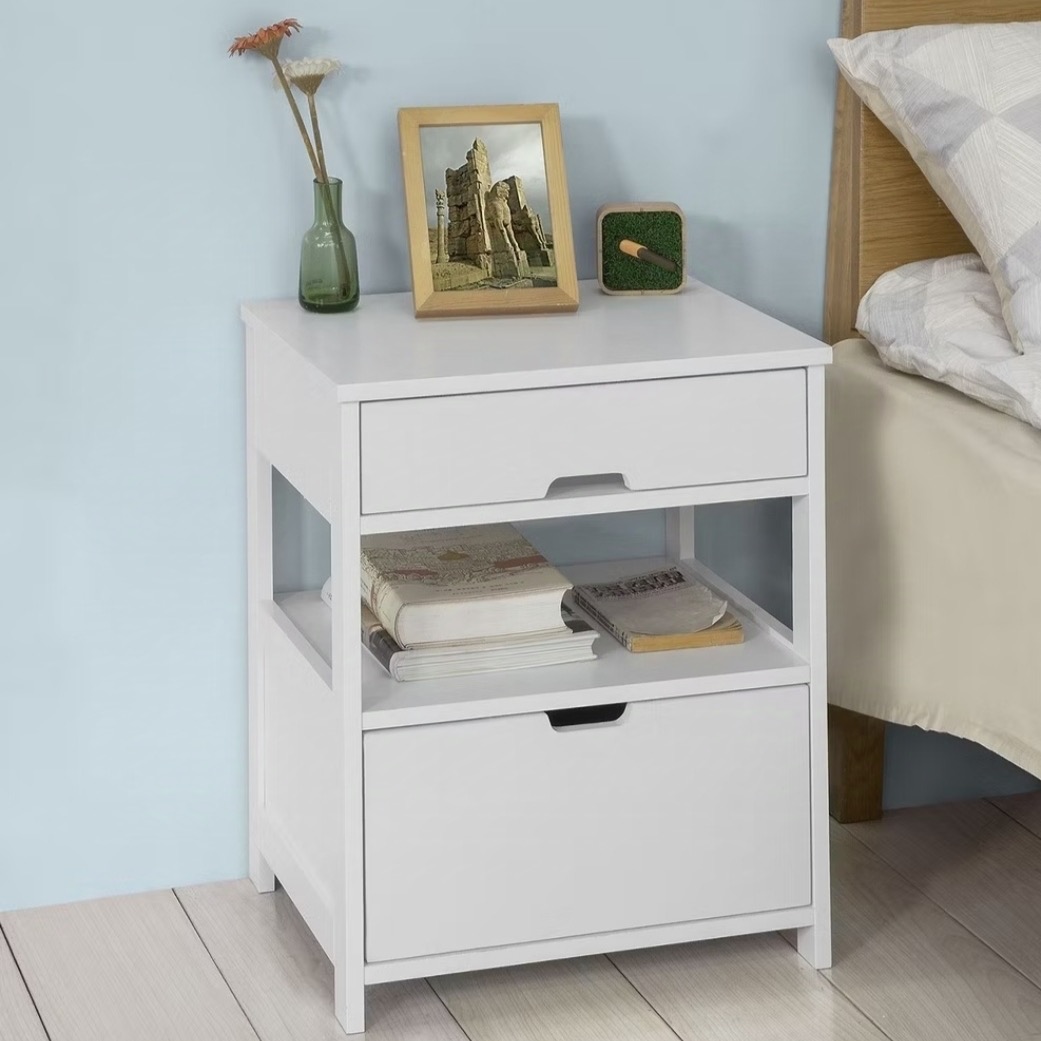 Bedside Table Cabinet | Bedroom Side Cabinet | Nightstand With Drawer ...