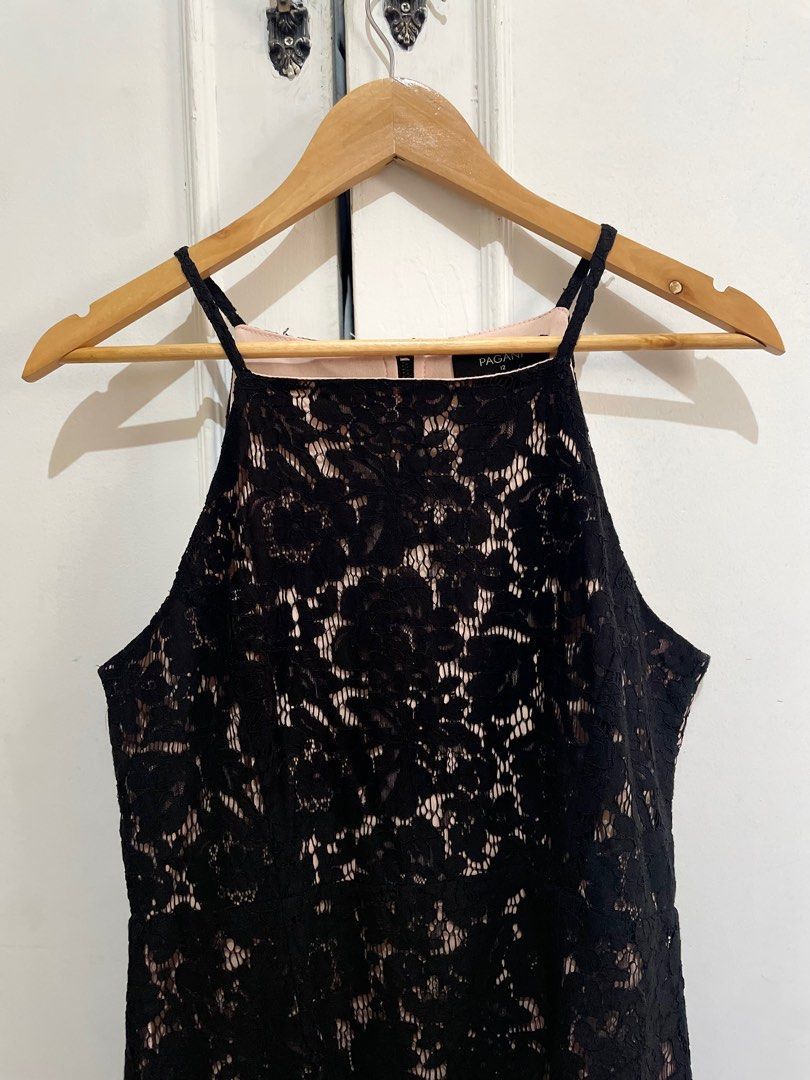 Black Halter Lace dress (Category: Dresses) located in Manila. Submitted by anca.ph (Listing ID 1366947436, Image 1). Description: Pagani Size 12 S-M body frame gift from New Zealand Mode of Payment: BPI | BDO | Gcash Mode of Delivery: Lalamove | Grab Gogo Xpress or your preferred courier 🚚 📍Tondo, Manila .