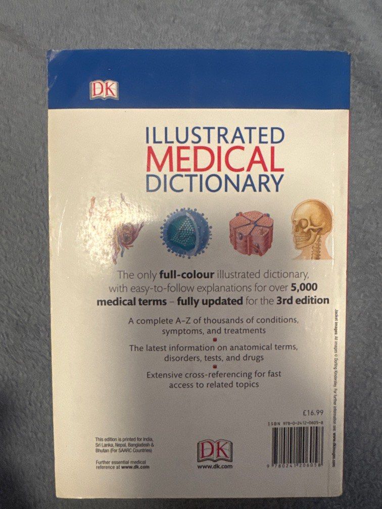 BMA illustrated medical dictionary (Category: Textbooks) located in Manila. Submitted by reecha99736913 (Listing ID 1367020340, Image 3). Description: cover has imperfections, the inside is good as new.