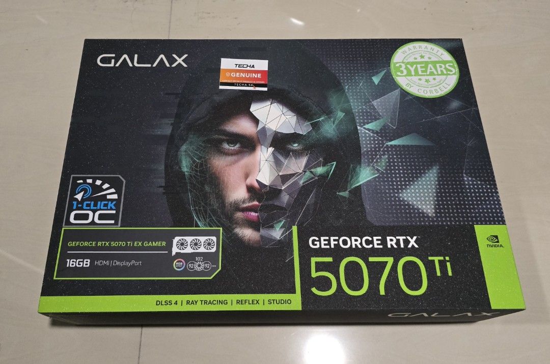 RTX 5070 Ti GALAX EX GAMER OC 16Gb 2497 MHz, Computers & Tech, Parts ...