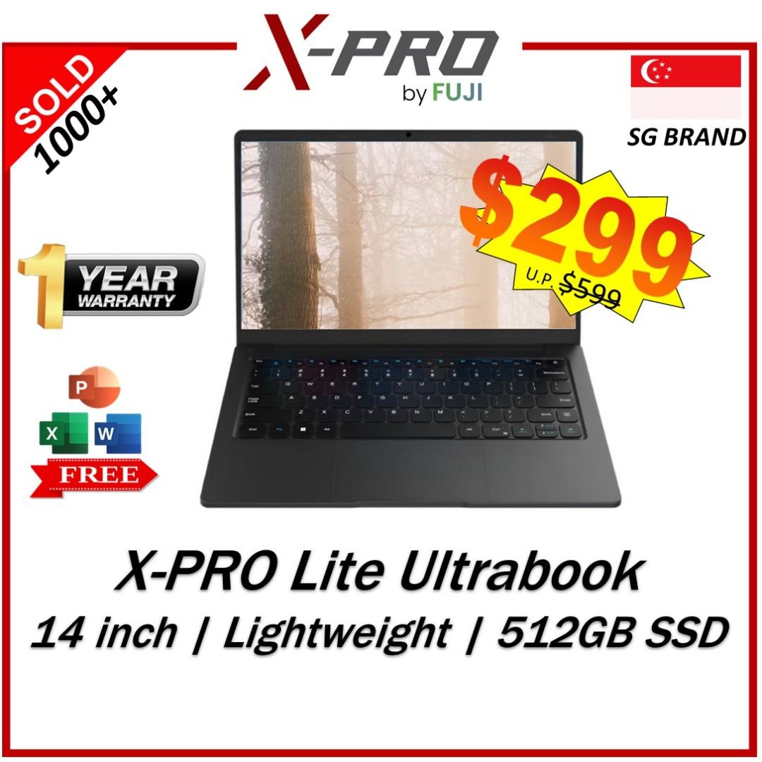 Brand New X-PRO Lite - 14 Inch Slim Laptop - 12GB RAM - Up to 512 GB ...