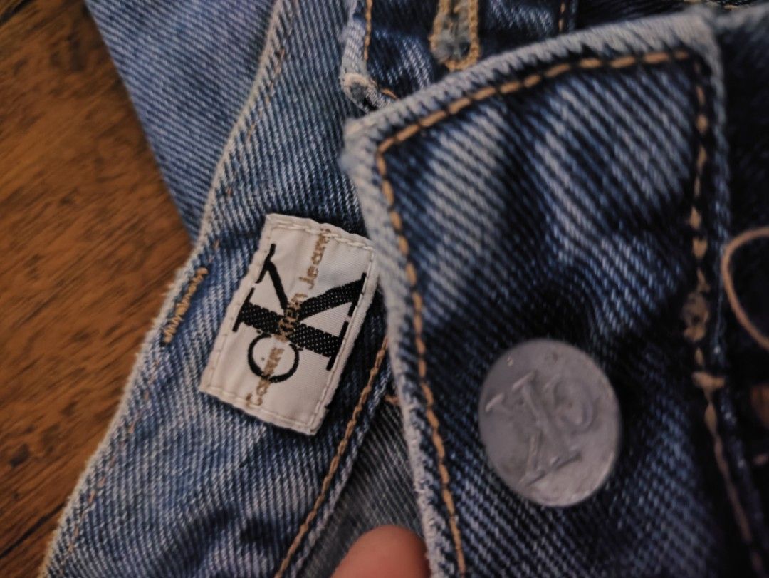 CALVIN KLEIN JEANS (Category: Jeans) located in Makati City. Submitted by nthy06 (Listing ID 1366958036, Image 3). Description: CALVIN KLEIN JEANS (STRAIGHT CUT) (31-32w x41L Altered) 9 Leg Opening Very Good Condition Need Wash only.