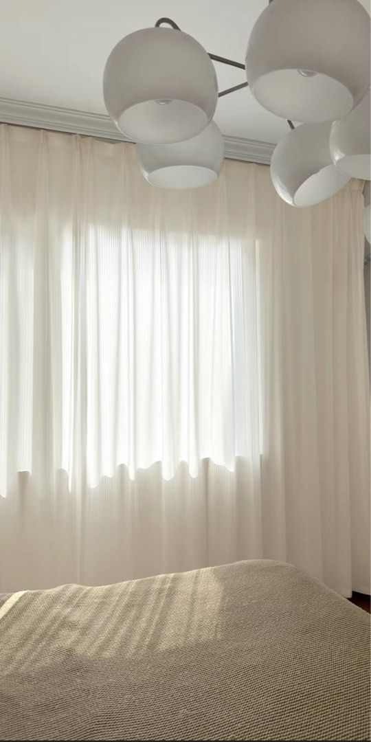 Curtains with hooks